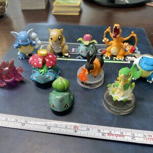 Vintage Pokémon TOMY Figure Lot – Charizard, Pikachu, Blastoise & More